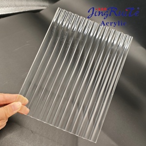 Kunststof producten met strepenpatroon, gegoten acryl wandpanelen voor moderne binnenhuisdecoratie. - Product Image 2