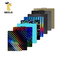 Plaque de construction en acier à ressort PEI à motif holographique de 257 mm avec logo personnalisé pour imprimante 3D Bambu X1 P1P A1 X2D P2S, tapis de lit flexible
