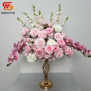 Main lisse rose Phalaenopsis fleur boule personnalisé mariage événements décor saint valentin centres de table artificiel doux - Product Image 6