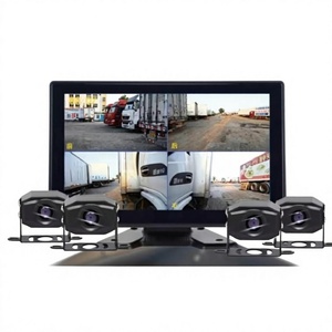 Moniteur tout-en-un pour caméra de recul de camion, surveillance à quatre canaux, objectif HD vision nocturne, enregistrement avant et arrière, boîte noire pour véhicule - Product Image 1