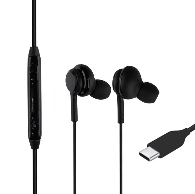 Type-c Headphones Note10 Headset Type c Earphone for Samsung Huawei Xiaomi