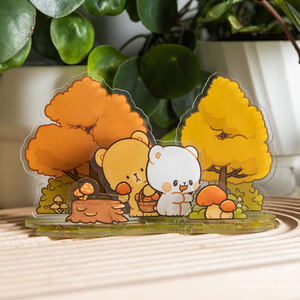 <span class=keywords><strong>Plaque</strong></span> sur pied personnalisée en acrylique avec simple face, figurine, animation, cadeaux périphériques, supports d'affichage en plastique pour plaques acryliques - Product Image 5