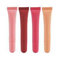Emballage de gloss à lèvres vide personnalisé avec logo privé en PETG/PVC/PC, 10 ml, 15 ml, 20 ml, avec bouchon à vis, impression sérigraphique, cosmétique pour la peau