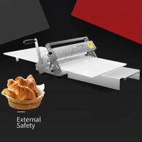 Laminoir à pâte commercial pliable en acier inoxydable pour boulangerie, utilisation manuelle pour farine de blé et lait