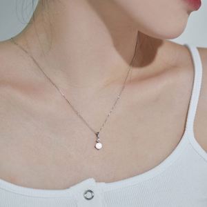 Dylam Hypoallergenic Non Tarnish S925 Silver Women Fine Jewelry 5A Cubic Zirconia Diamond Synthetic <b>Opal</b> <b>Pendant</b> Necklace - Product Image 4
