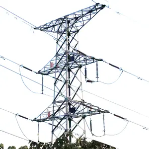 Torre di trasmissione della linea di trasmissione 300KV 500KV su misura di buona qualità