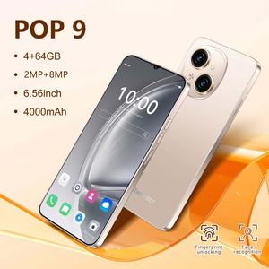 Téléphone Android POP9 en gros, écran HD 6,6 pouces, 4+64 Go, 4 cœurs, double carte, double veille, système d'exploitation en espagnol, prix bas, français, allemand - Product Image 4