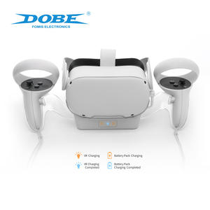 Pour <span class=keywords><strong>Oculus</strong></span> pour <span class=keywords><strong>Quest</strong></span> <span class=keywords><strong>2</strong></span> <span class=keywords><strong>casque</strong></span> <span class=keywords><strong>VR</strong></span> Base de charge à lumière bleue avec poignée de TY-2806 pratique accessoires AR/<span class=keywords><strong>VR</strong></span> support de quai de charge - Product Image 6