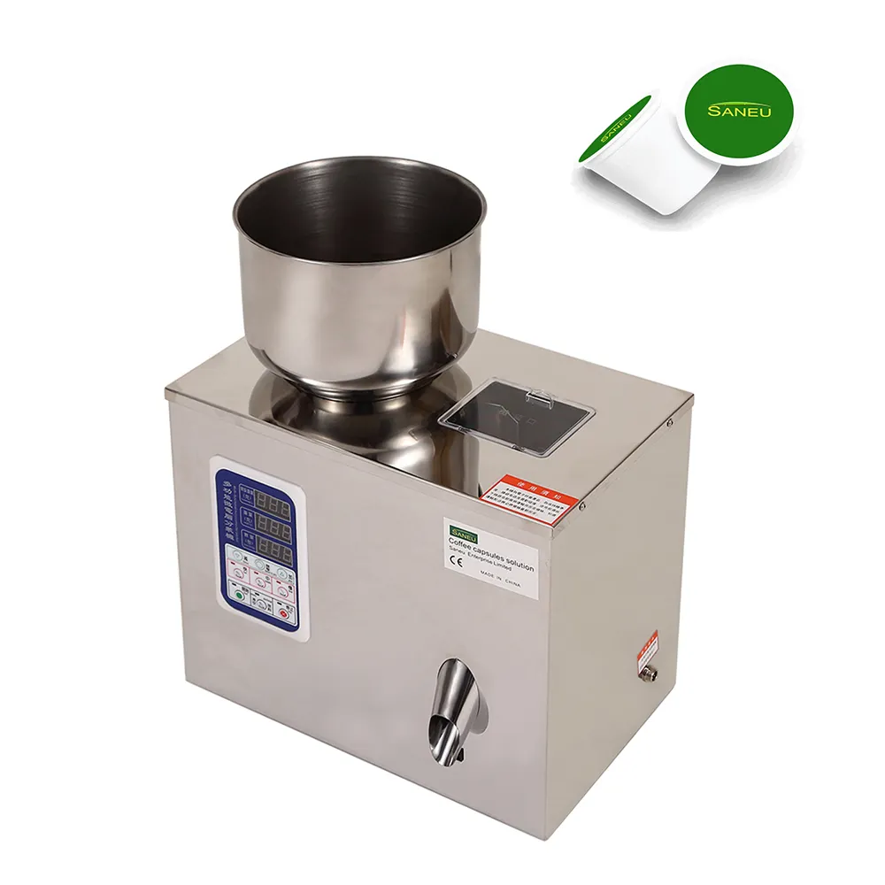 Precisione di riempimento 0.2G della macchina di rifornimento della polvere del caffè della tazza K della macchina di rifornimento automatica del peso preciso di Saneu