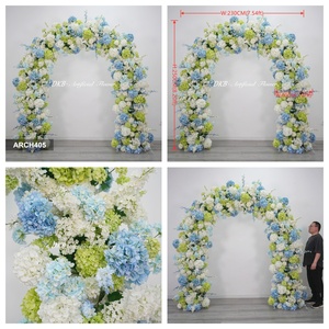 Customized <b>Artificial</b> Flowers Row arch Arrangement Wedding Backdrop Arches Decor Flower Arch - Product Image 2