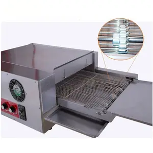 Thương mại 12inch 18 băng tải Lò nướng bánh Pizza gas loại điện