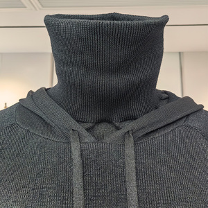 قميص رجالي أنيق مقاوم للقطع والطعن بأكمام طويلة وغطاء للرأس مع حماية للوجه من الشمس، أسود اللون، متوافق مع معيار En388 المستوى 5 - Product Image 6