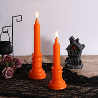Bougie en cire de paraffine LED faite à la main par Mermei avec télécommande et flamme 3D pour les anniversaires, les fêtes et la décoration de la maison