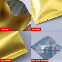 Pochettes d'échantillons personnalisées à fermeture éclair holographique laser, scellées à chaud, en aluminium brillant, pour emballage de masques cosmétiques
