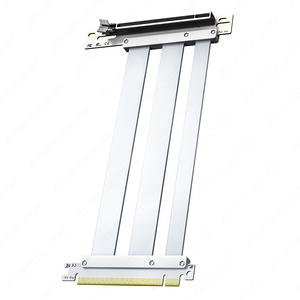 White PCIe 5.0 X16 Riser <b>Cable</b> 90. Angle Extension <b>for</b> RTX 4090/5090 7900 XTX WRX80/TRX40 Bulk Orders Used White - Product Image 1