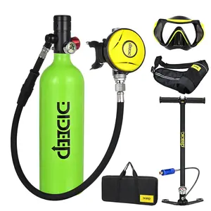 2023 Hot Sale 1L Mini Scuba Diving Equipment Bottle Scuba Tank Air Cylinder Snorkeling Set Scuba Diving Refillable Design