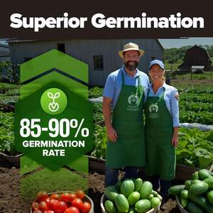 Pack de 55 plantes potagères de culture maison, légumes anciens pour le printemps, l'automne et l'hiver, non-OGM, coffre de survie pour le jardin - Product Image 6