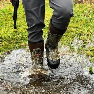 Bottes de chasse isolées et imperméables pour hommes, 1000G Thinsulate, <span class=keywords><strong>néoprène</strong></span> 5 mm, caoutchouc camouflage, tige de 17 pouces, antidérapantes - Product Image 2