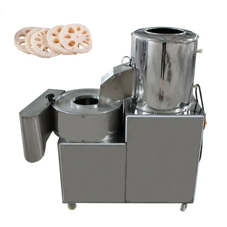 Kualitas barang spiral rol kentang membersihkan dan mengupas horseradish mesin cuci pengupas pemasok dengan harga produsen