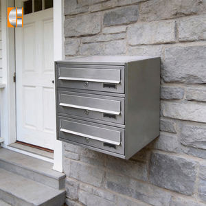 Оптовая продажа, наружный кластер, водонепроницаемый почтовый ящик из нержавеющей стали, замок для ключей, почтовый ящик для коммерческого использования-квартиры, офис - Product Image 1