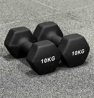 Ensemble d'haltères hexagonales en néoprène recouvert de vinyle SMARTFIT Fitness 0,5-10 kg pour la musculation