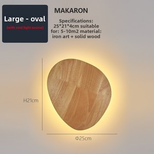 <span class=keywords><strong>Applique</strong></span> <span class=keywords><strong>Murale</strong></span> LED en Bois Massif Style Européen Nordique avec Abat-jour Ambré Dimmable <span class=keywords><strong>pour</strong></span> Salon, <span class=keywords><strong>Escalier</strong></span> et Couloir – Éclairage d'Ambiance - Product Image 6