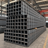 Tubería de Acero al Carbono Cuadrada Soldada por Resistencia (ERW) Laminada en Caliente, Tubos Metálicos Q345 JIS/KS 180x180mm 6M 12M, Hierro Estructural Cuadrado Hueco