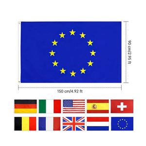 Venta al por mayor en todo el mundo países bandera promocional al aire libre poliéster 90x150cm 3x5ft Bandera de País personalizada - Product Image 4