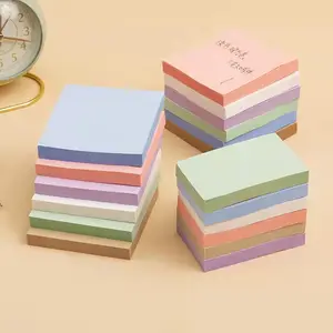 Stick Note China Factory Promotional 7.5 Cm 3 Inch Square Shaped Self Adhesive Stick Note Cute Memo Pad Custom Sticky Notes