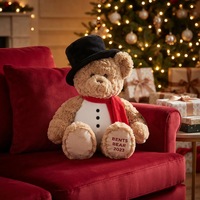Peluche Ours en Peluche Brevetée Exclusive avec Tissu Ultra Doux et Rembourrage en Coton PP, Anti-Stress, Brodé