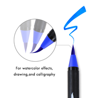48 couleurs rotuladores véritable pinceau stylo à base d'eau stylo de couleur de l'eau professionnel pointe de pinceau aquarelle marqueur pinceau stylos ensemble