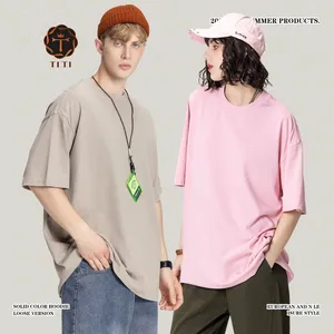 TT Hochwertige Coole Jugend 230 Gramm Großhandel individuelle T-Shirts 100 % Baumwolle einfarbig einfarbig Herren-T-Shirts T-Shirt