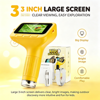 Microscope numérique pour enfants avec grossissement 1000X, lumière LED, résolution 1080P, USB, éducation STEM, cadeau scientifique pour garçons et filles