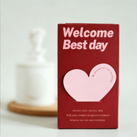 Boîtes à dragées de mariage, boîtes cadeaux pliables en papier avec découpe en forme de cœur pour le meilleur jour, emballage romantique pour chocolats et bonbons de mariage
