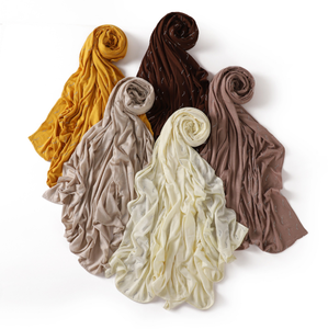 Chapeaux musulmans Kufi pour femmes, foulards et gants, vêtements, chapeau pour femmes, hijab, foulard, ruban en mousseline de soie plissée - Product Image 3