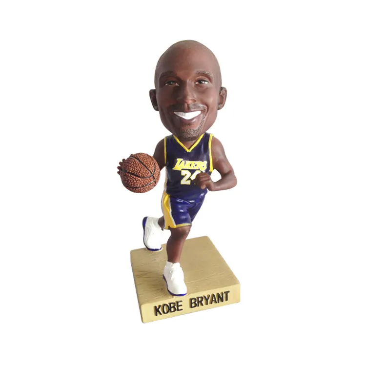 Giocatore di basket in resina personalizzato Bobblehead Kobe Bryant Bobble Head per regalo Souvenir