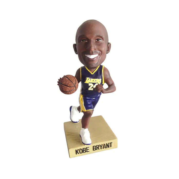 Bobblehead Kobe Bryant Bobble HEAD นักบาสเกตบอลทำจากเรซินตามสั่งสำหรับเป็นของขวัญ