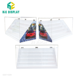 Hic tùy chỉnh Hot bánh xe caja 72 1/64 mô hình xe ô tô Acrylic hiển thị trường hợp phù hợp với Acrylic Die Cast xe hiển thị đứng - Product Image 1