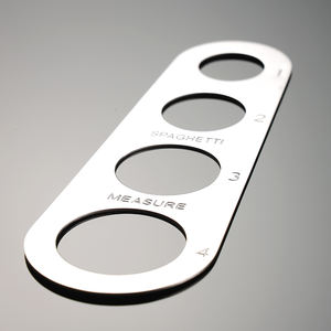 Règle à pâtes facile à nettoyer Outil de mesure 4 portions de service Mesureur de spaghetti en acier inoxydable Fournitures de cuisine Contrôle 4017003 - Product Image 2