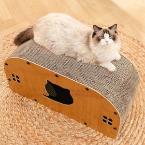 Tablero para rascar gatos Nido Resistente al desgaste Vertical Ecológico Madera de alta calidad Doble capa Integrado Gato Sofá Gato Casa Spot - Product Image 1