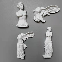 Aimants de réfrigérateur peints en résine 3D personnalisés MEIYU, souvenirs durables du Musée du Louvre, France, Paris, art populaire, 4-6 cm, décoration maison et bureau