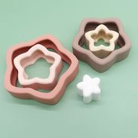 Nouvelle tendance sans BPA Montessori éducatif enfants jouet bloc bébé Silicone jouets empilables
