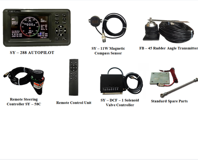 SY288A Marine Autopiloto Host Steering  System Compass Dash Mount Marine for Boat