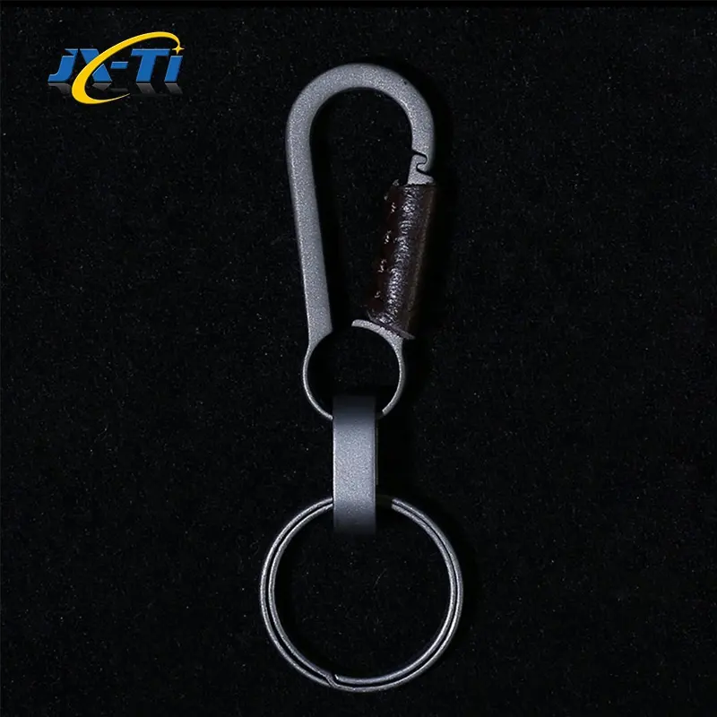 EDC Kit TC4 Titanium Special Rounded Ring Key Chain Waist Belt Clip EDC Tool Pocket Clip Keychain For Men