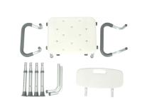 Chaise de douche compacte pliable réglable en alliage d'aluminium léger avec design portable pour personnes âgées et handicapées