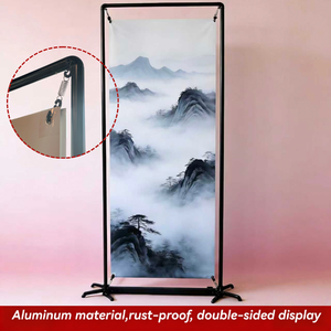 Espositore per poster bifacciale con cornice, solo cornice, nessuna grafica inclusa, facile da installare - Product Image 4