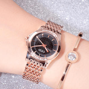 Reloj de Mujer Clásico 2025 con Esfera a Cuadros, Correa de Acero Inoxidable, Casual, de Cuarzo - Product Image 2