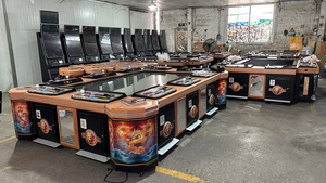 Borne de jeu d'arcade QIQU 100 pouces pour 8-10 joueurs, avec écran supérieur 32 pouces, fonction Ocean King 3 4, machine de jeu de pêche à monnayeur - Product Image 6