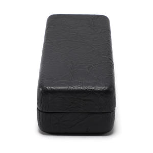 Étui à lunettes Conchen rectangulaire en cuir, portable et protecteur, pour lunettes, bleu, orange, beige, gris - Product Image 4