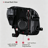 Phares LED modifiés pour Mercedes-Benz Smart, phares LED DRL, clignotants, feux de route, 12V